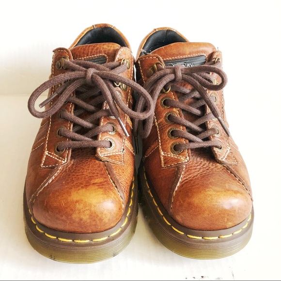 Dr Martens 9764 Tan Brown Grizzly Oxfords Sz 8 EUC - Picture 6 of 12